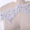 1 Yard 5.5 Inch Wide Silver Bridal Beaded Veil Lace Trim Wedding Sequined Edging